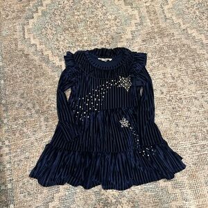 Truly Me Navy Blue Star Dress